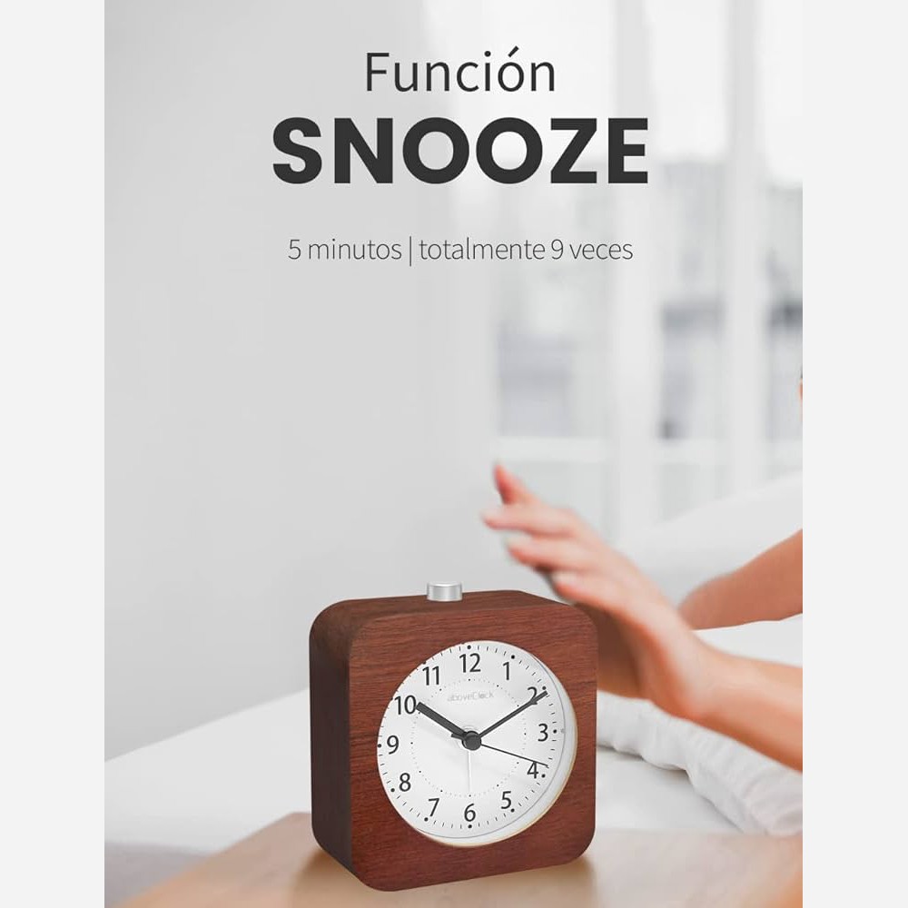 ساعت زنگ دار چوبی ساعت زنگ دار آنالوگ برند aboveClock مدل S01S