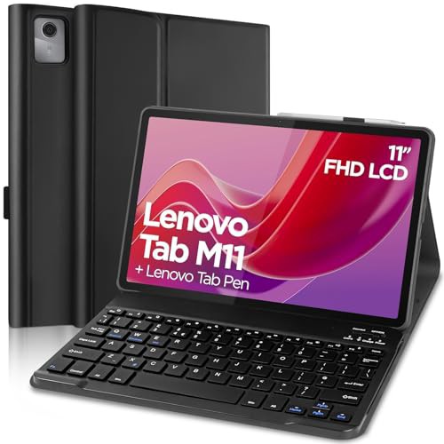 کیف و کیبورد شارژی برای تبلت لنوو تبM11 2024برند Hofsos