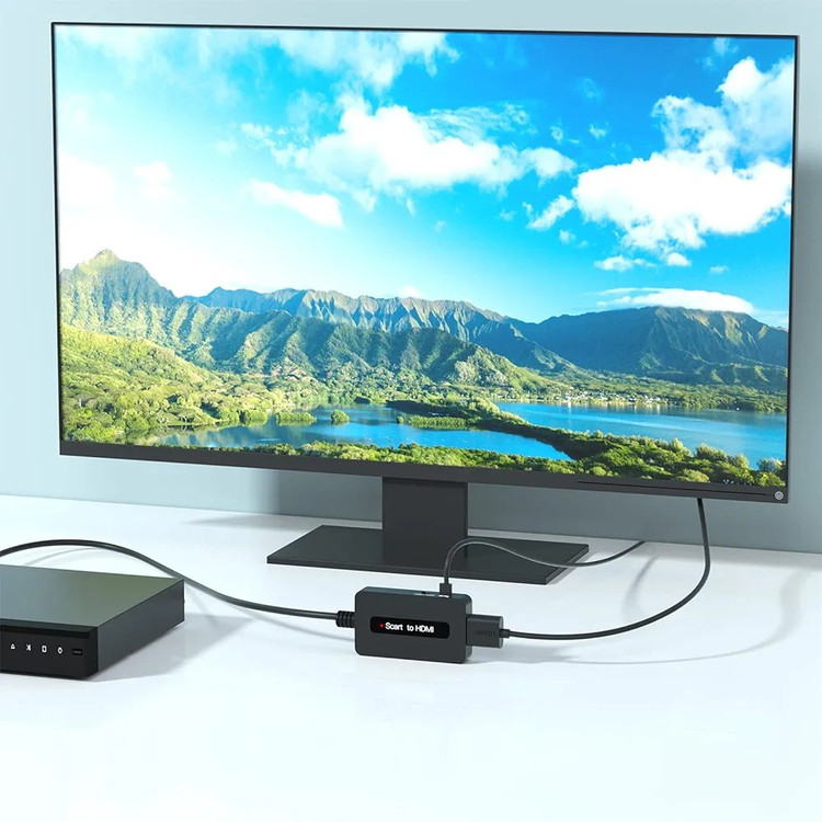 کابل مبدل اسکارت به HDMIبرای پخش در تلویزیون هایSky.DVD.STBبرندKirolle