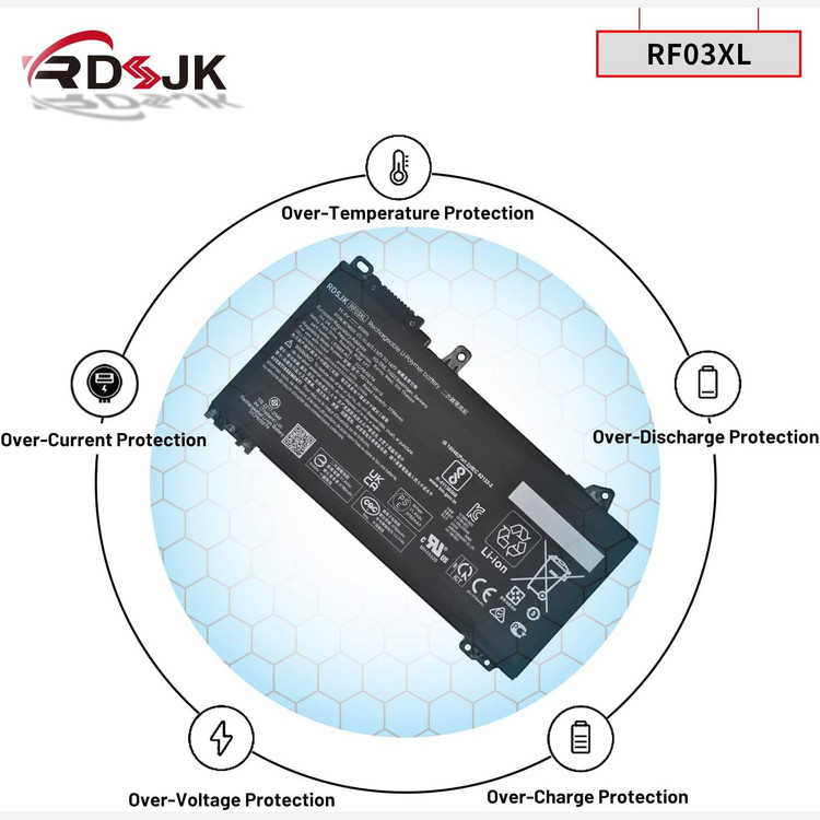 باطری لپ تاپ3790RF03XL.HPمیلی آمپر
