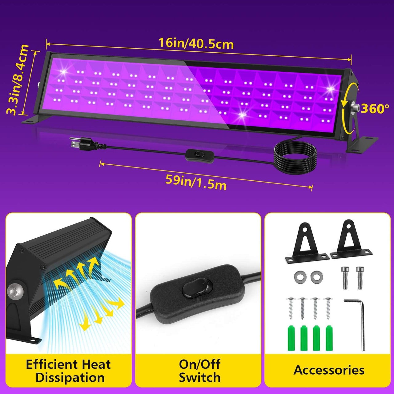 چراغ LEDمهمانیw72.V240مدلTS-F0420 پک 2عددی
