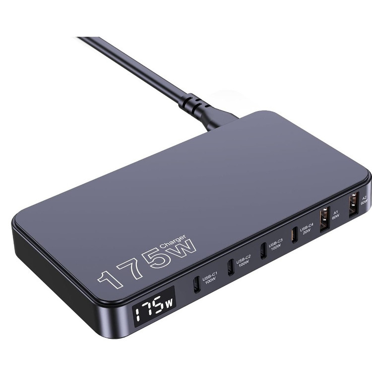 شارژر سریع 175 وات 6 پورت PD3.0 مدلBK-112D