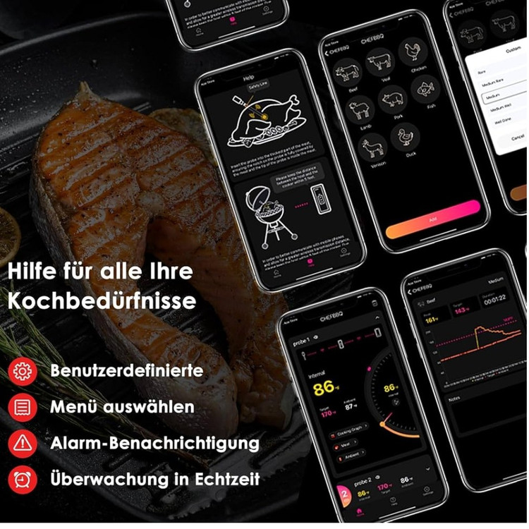 دماسنج گوشت ضدآبIP67برندHK-BQ50