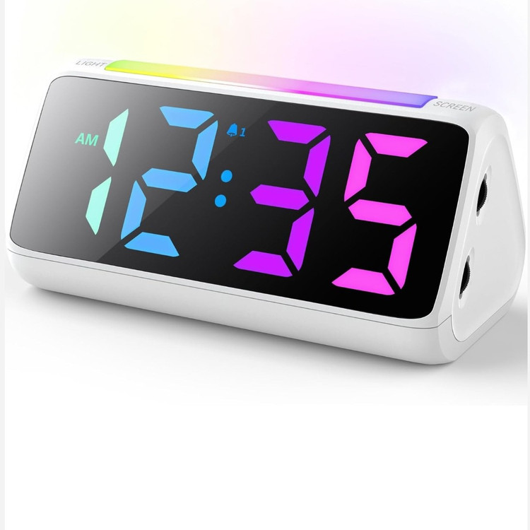 ساعت زنگ دار دیجیتالNetzuمدل6206Dبا چراغ خوابRGB