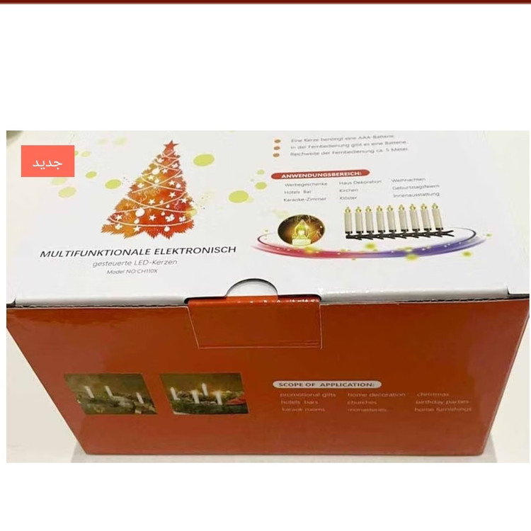 چراغ های شمعی LED کنترل از راه دور بسته 20 عددی با باتری و تایمر