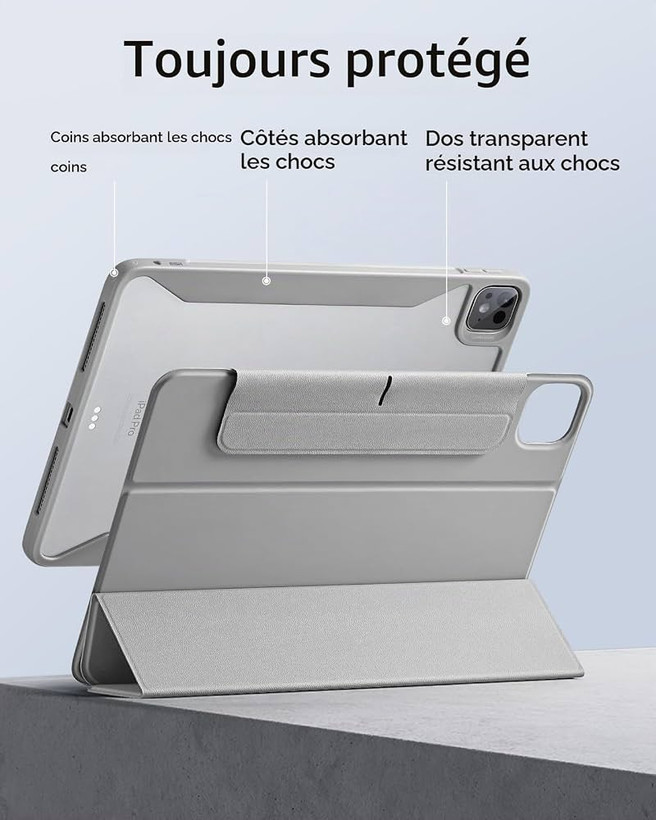 کیف آیپد 12.9 اینچی برند ESR مدل ESR iPad Pro 12.9 Rebound Hybrid Case 360