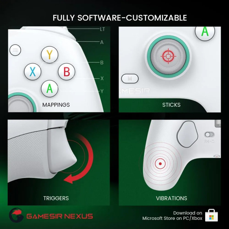 دسته بازی ایکس باکس مدل GameSir G7 SE با سیم