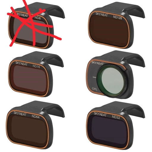 فیلتر ND پهپاد مدلmavic mini2 برندSKYREAT پک 5عددی
