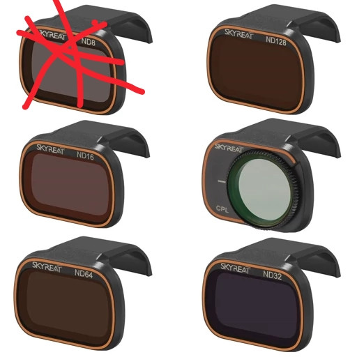 فیلتر ND پهپاد مدلmavic mini2 برندSKYREAT پک 5عددی